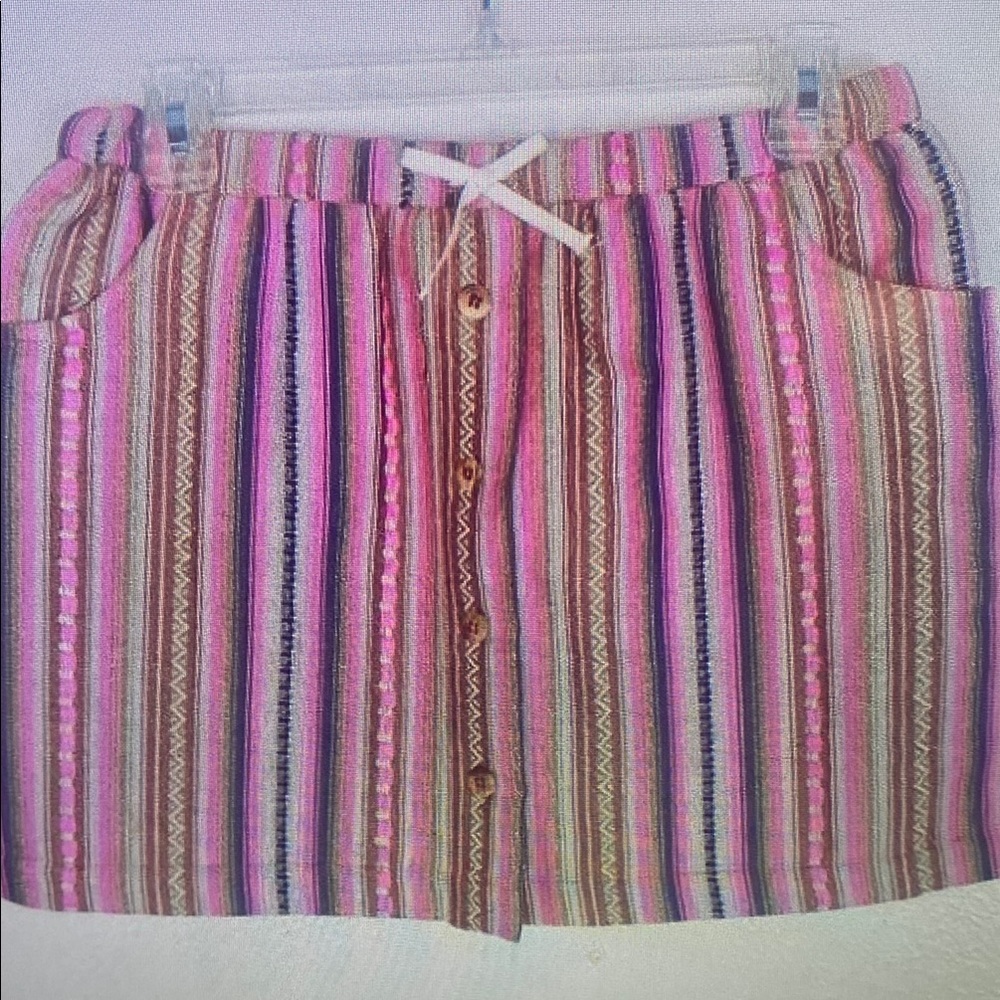 Striped Pink Kids Skirt